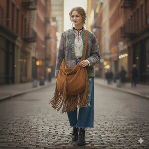 Alfred Dunner Fall Fairy Zip Front Quilted Patchwork Jacket 16P